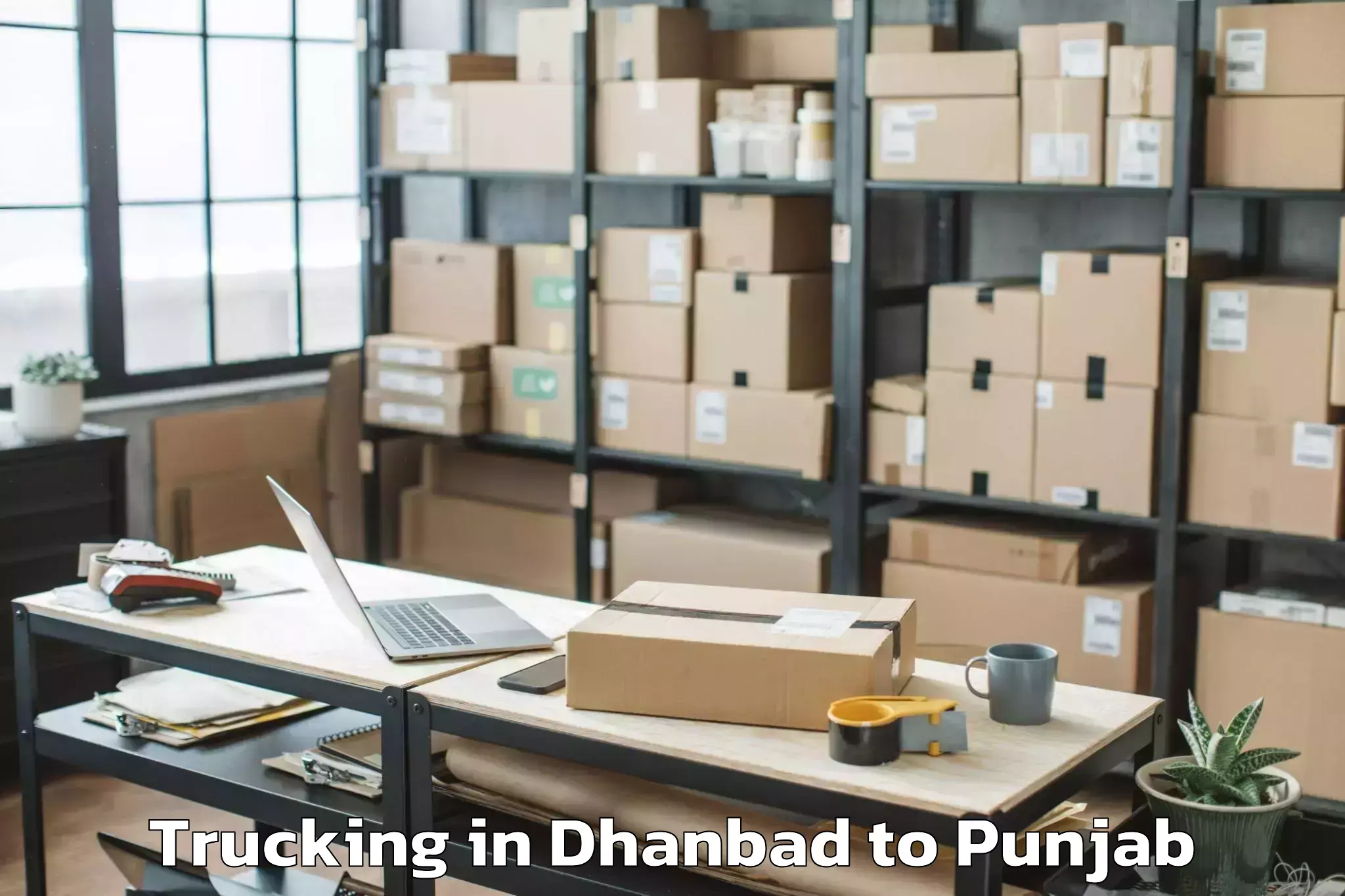 Easy Dhanbad to Bhulath Trucking Booking